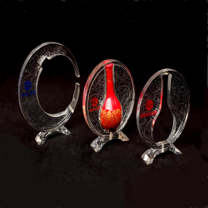 定制透明亞克力展示架亞克力酒品