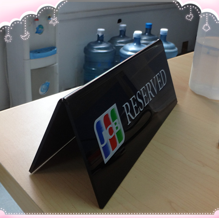 黑色亞克力臺卡&nbsp;絲印亞克力臺卡&nbsp;